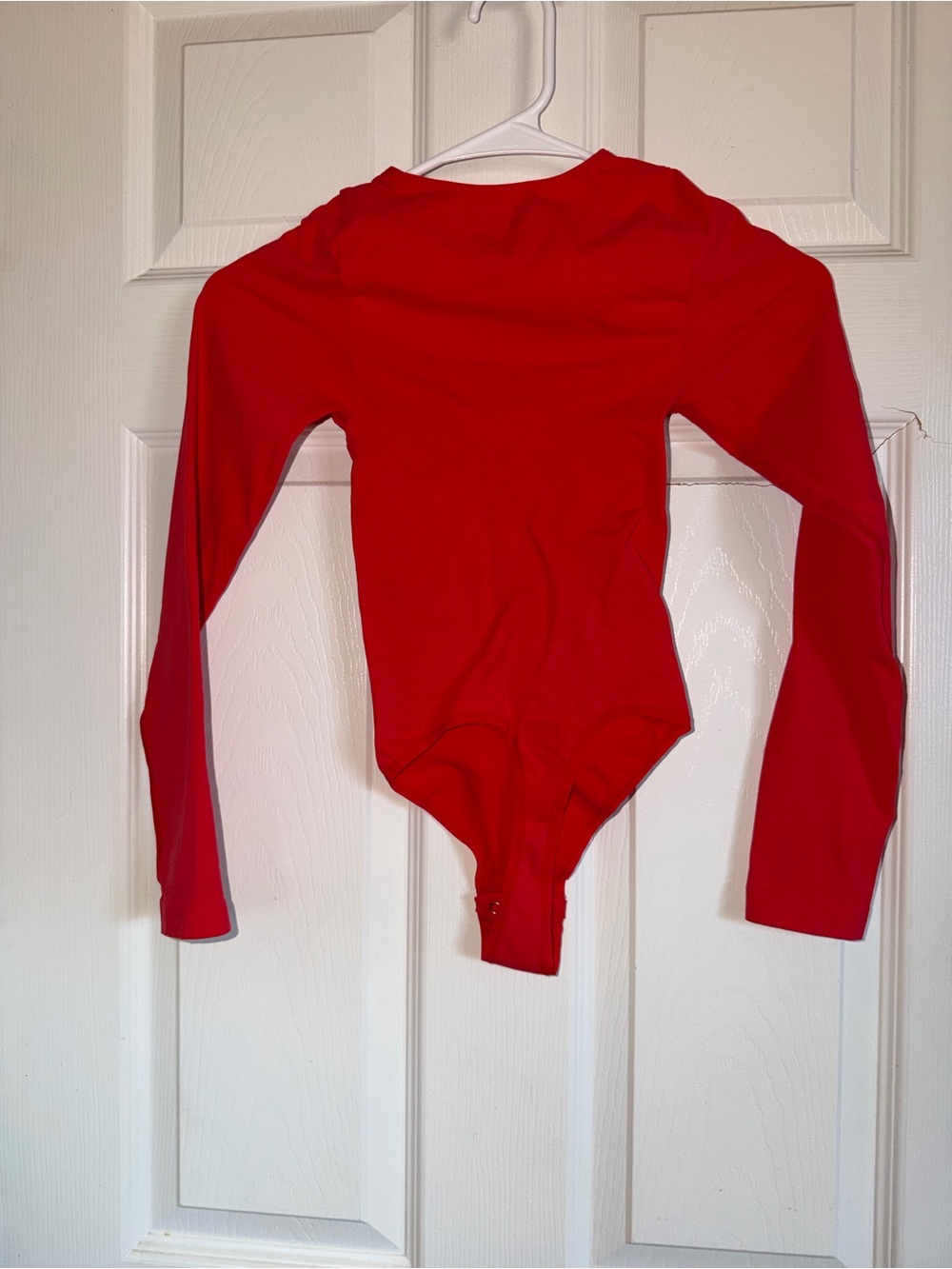 Long Sleeve Red Kids One-Piece Bodysuit